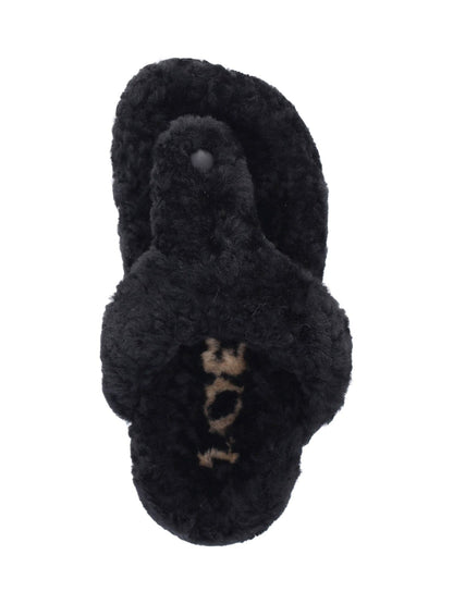 Sandali infradito shearling