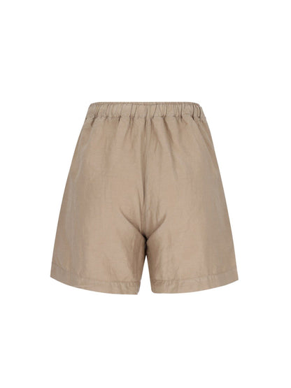 Shorts aus Seide und Baumwolle