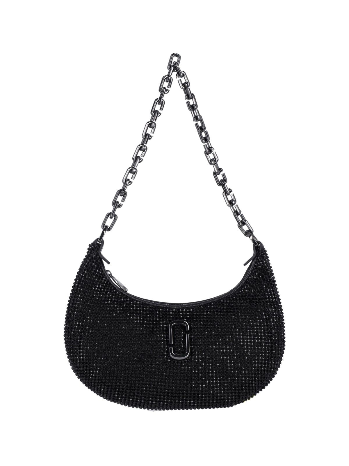 Borsa a spalla "Rhinestone Small Curve"