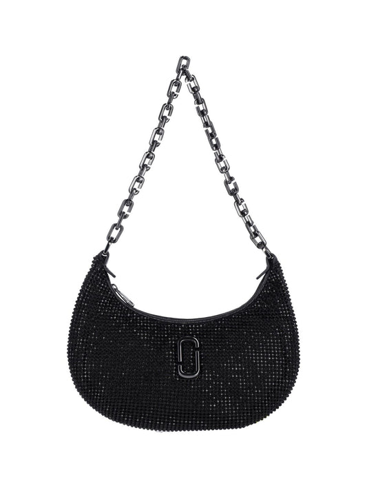 "Rhinestone Small Curve" Shoulder Bag