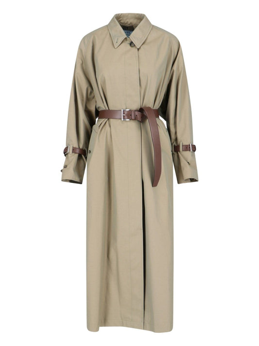 Trench midi con cintura