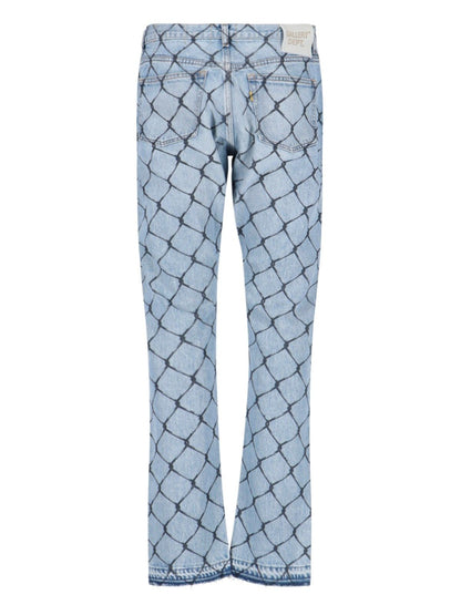 Hose mit „Cage“-Mesh-Print