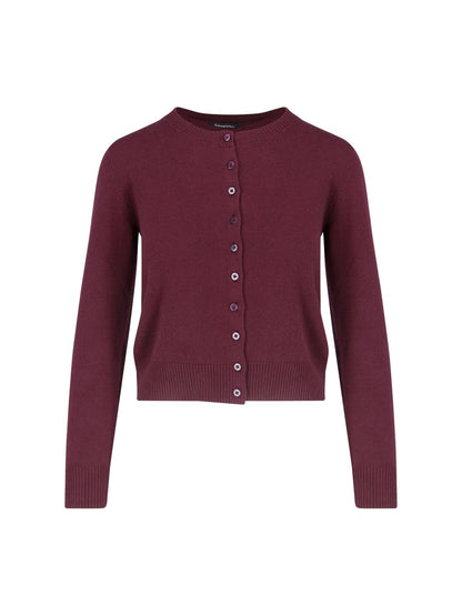 Cardigan con maglia crop bicolor