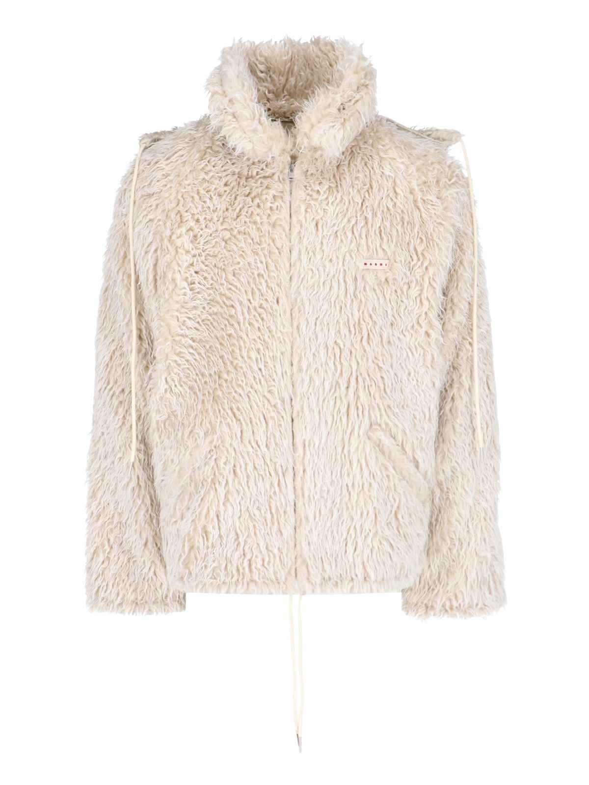 Faux Shearling Hooded Jacket