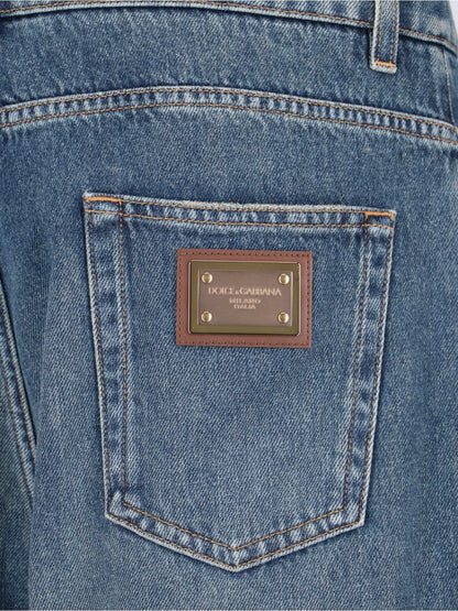 Jeans ampi logo