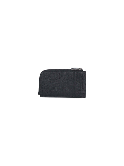 Logo zip card holder