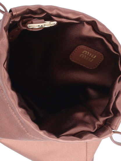 Pouch logo in raso