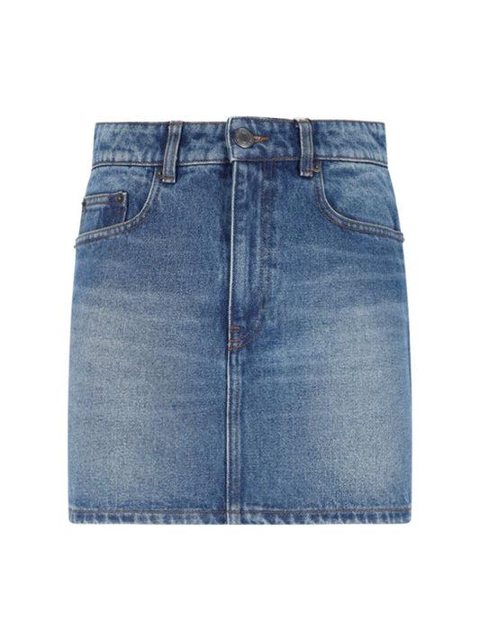 Mini denim skirt