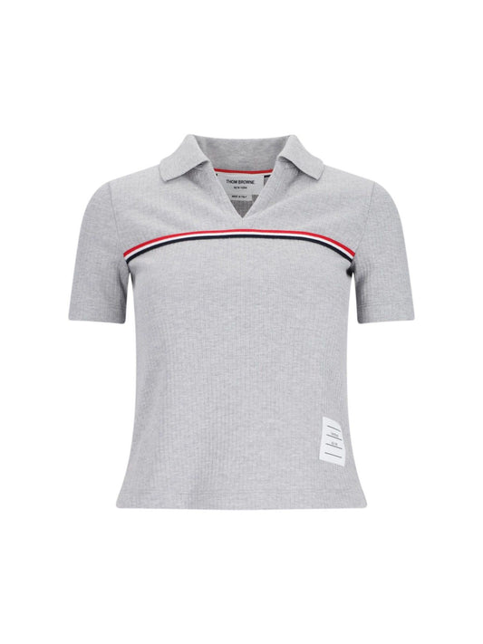 Polo in maglia "Three Stripes"