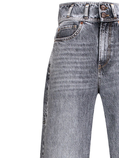 Jeans flare effetto consumato