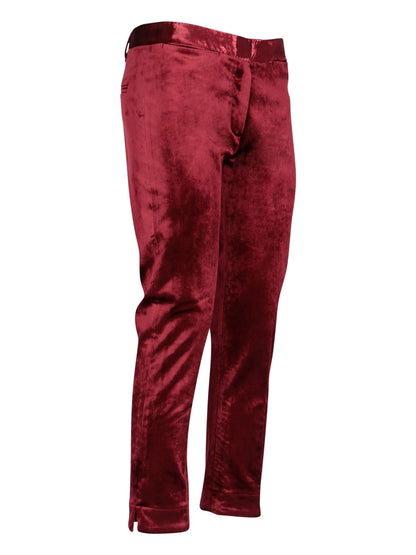 Tailored velvet trousers