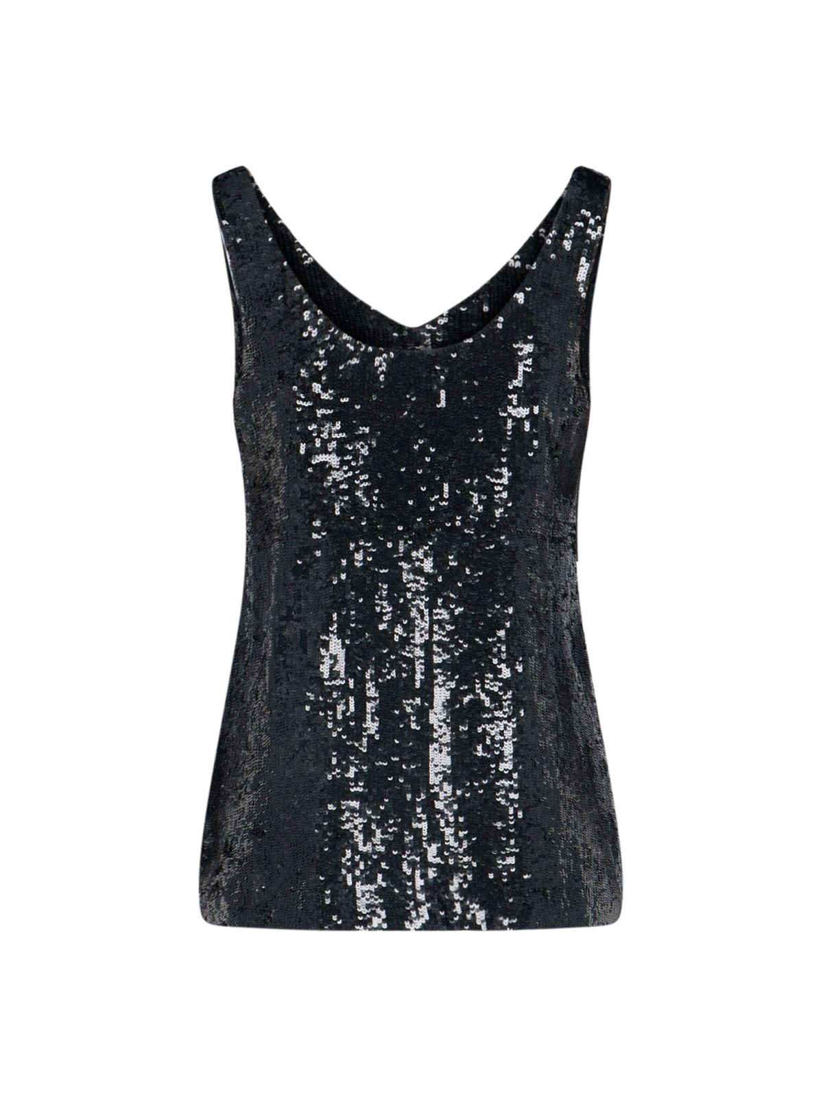 Sequin embroidery tank top