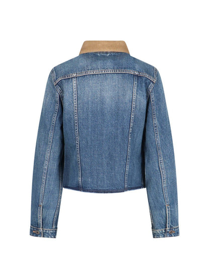 Giacca blouson in denim