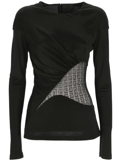 4G lace cut out top