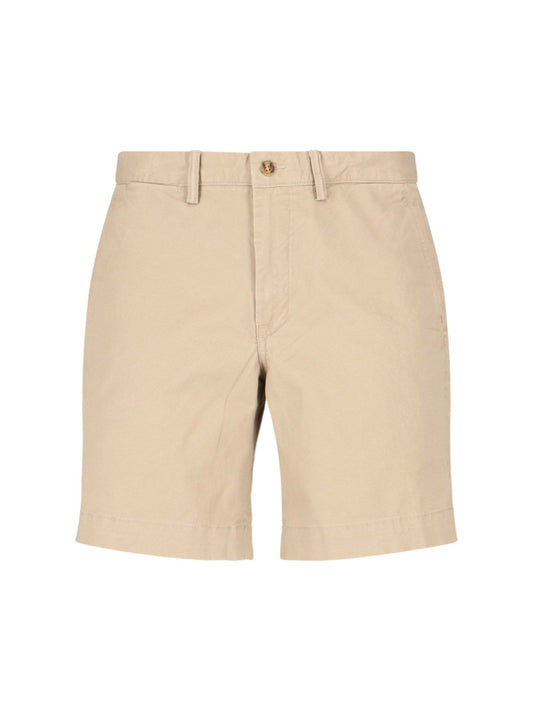 Shorts mit Logo-Stickerei