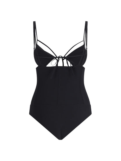 Cut-out one-piece swimsuit