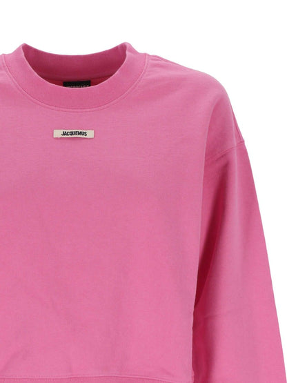 jersey di cotone rosa bubblegum toppa