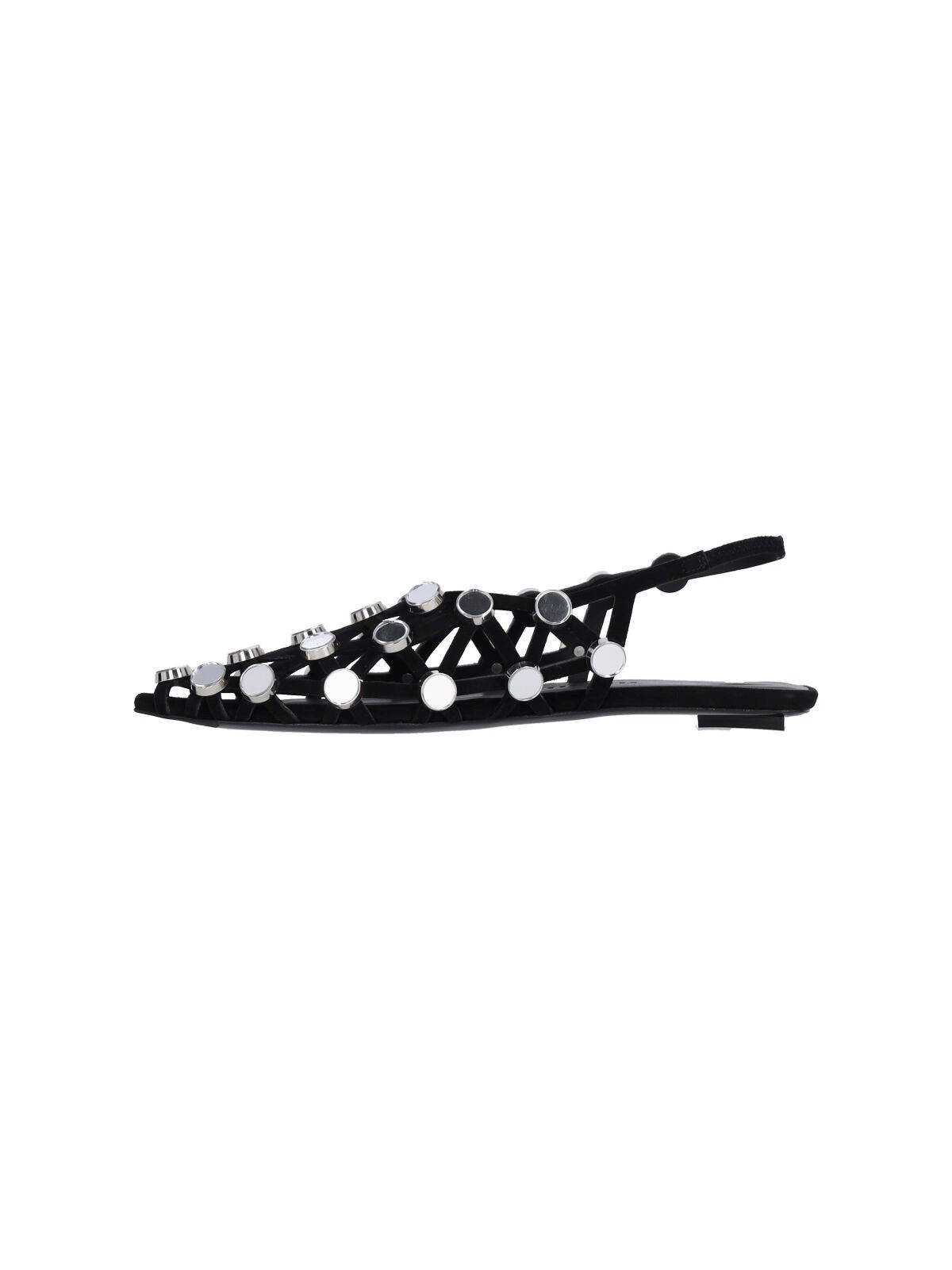 Ballerine slingback con studs "Grid"