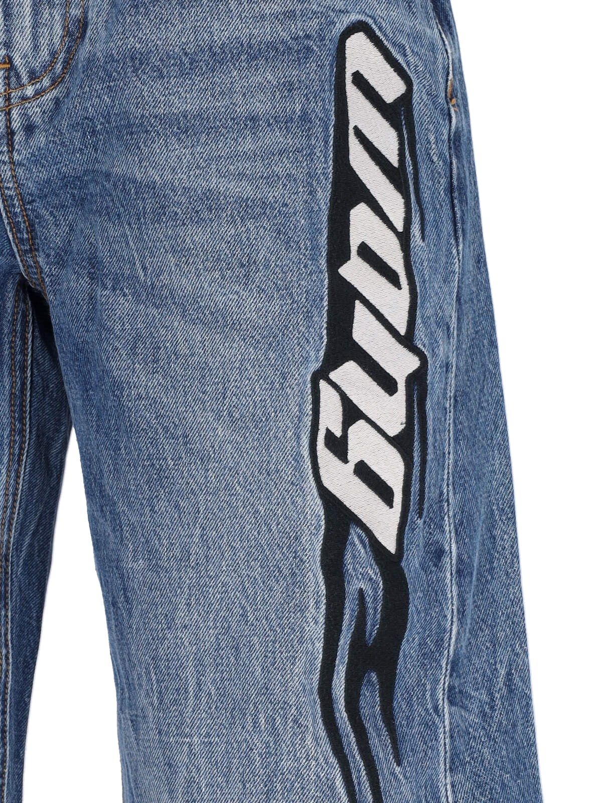 Jeans baggy logo