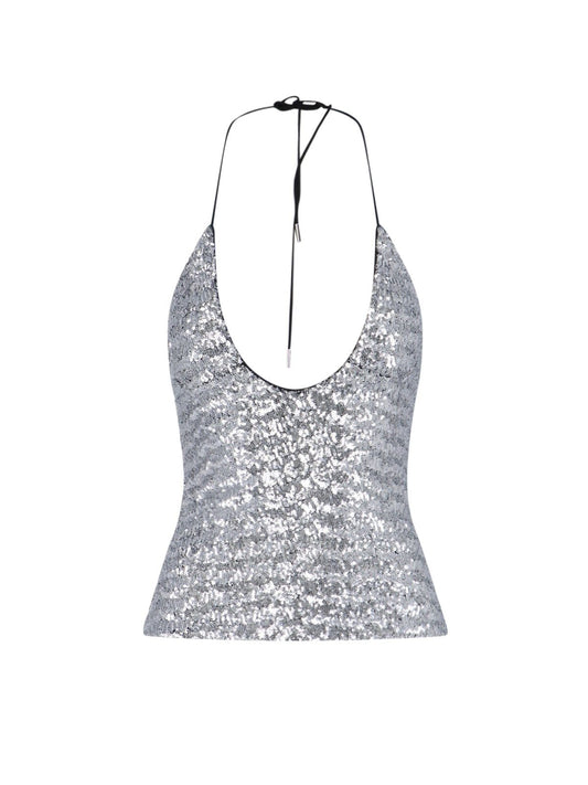 Top paillettes