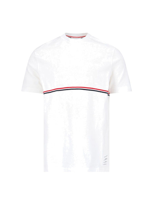 T-shirt with tricolour detail