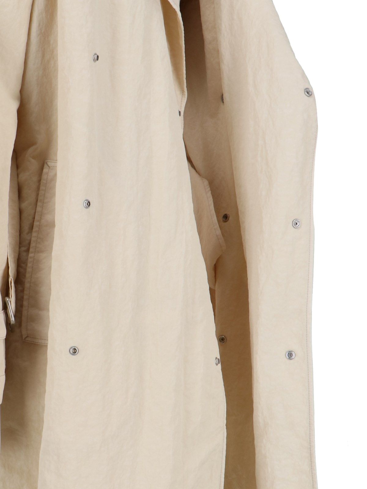 Zweireihiger Trenchcoat aus Nylon