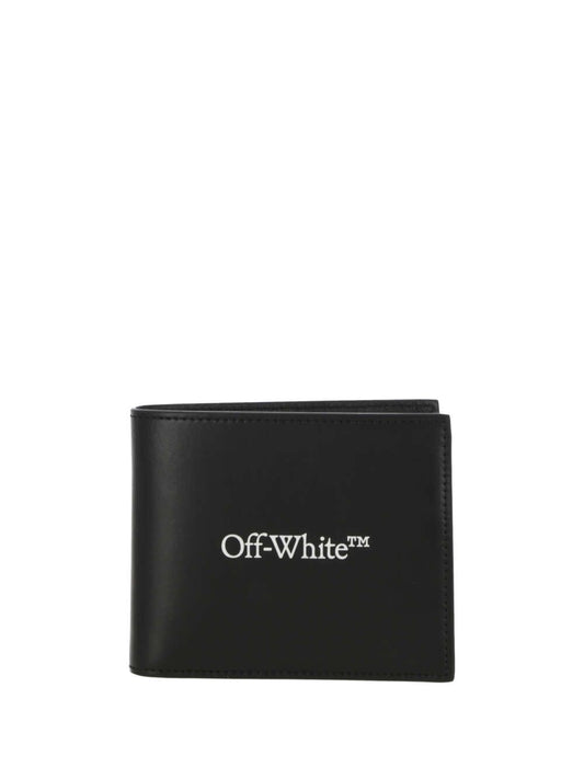 Black wallet with logo
