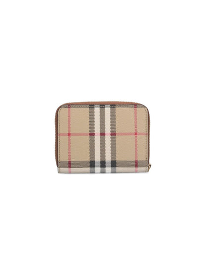 Portafoglio zip "Vintage Check"