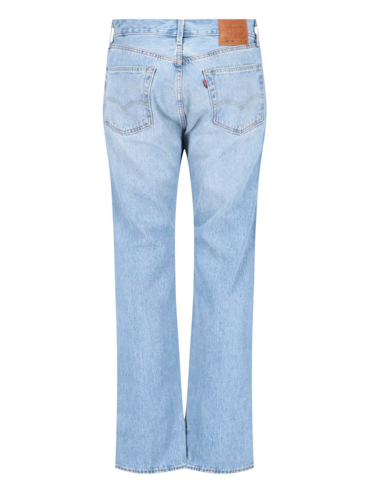 levi's strauss jeans "501"-Jeans dritti-Levi's strauss-jeans "501" levi's strauss, in denim azzurro, sbiancamenti, vita media, passanti cintura, chiusura bottoni, design cinque tasche, gamba dritta, orlo dritto. codice prodotto a4677 00061954 bright light composizione: 100% cotone dimensioni/vestibilità: regolare made in: vietnam - Dresso