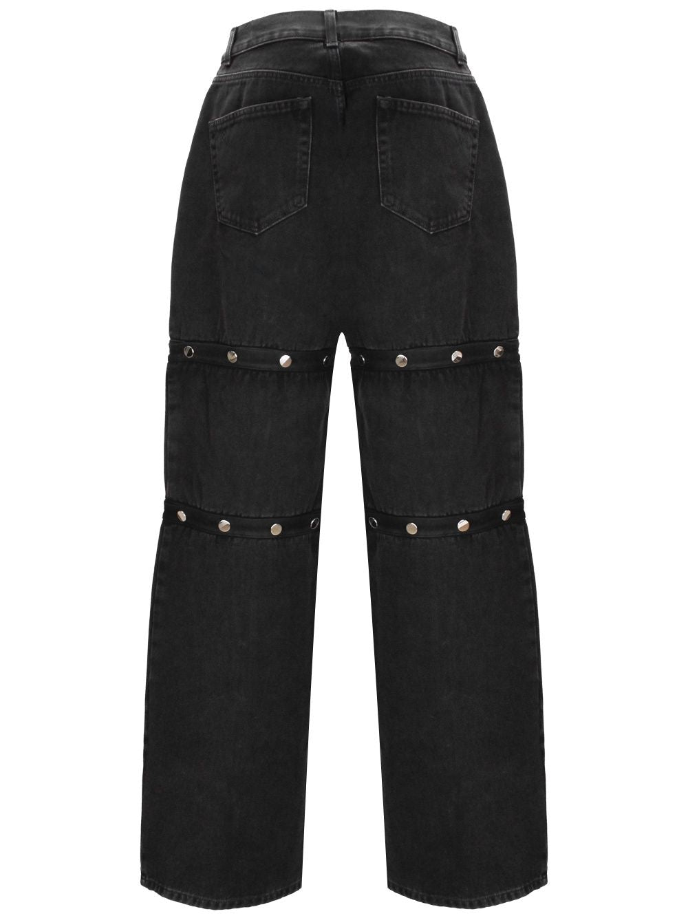 Pantaloni in denim di cotone nero