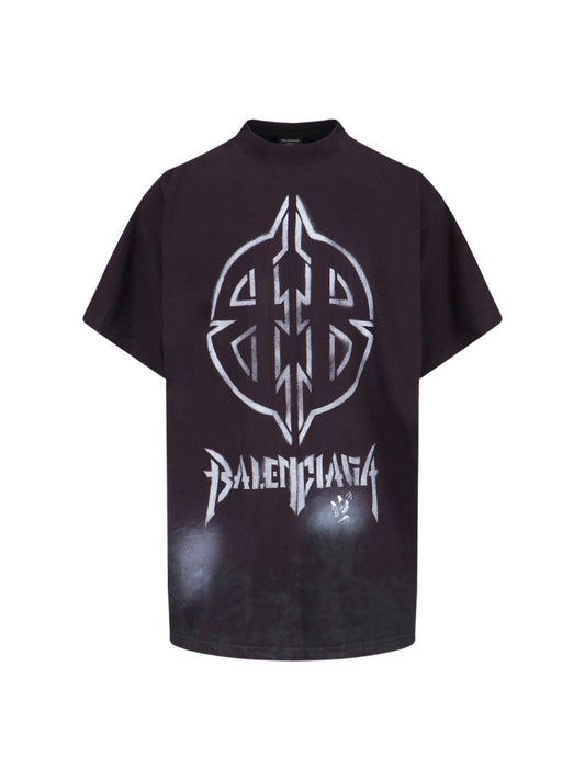 T-Shirt mit „Metal BB Stencil“-Logo