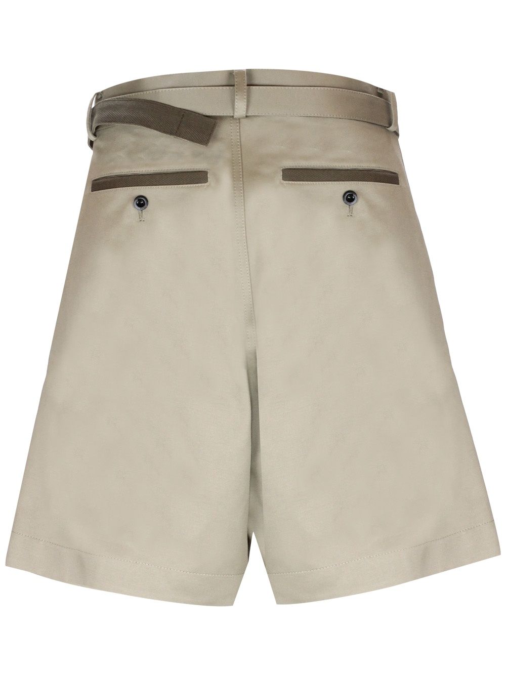 Bermuda shorts in cotton twill
