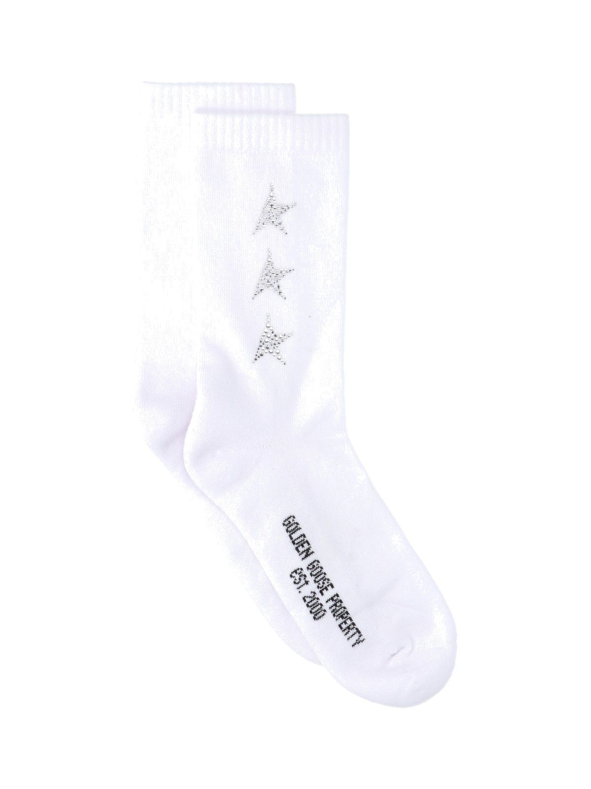 Rhinestone Logo Socks