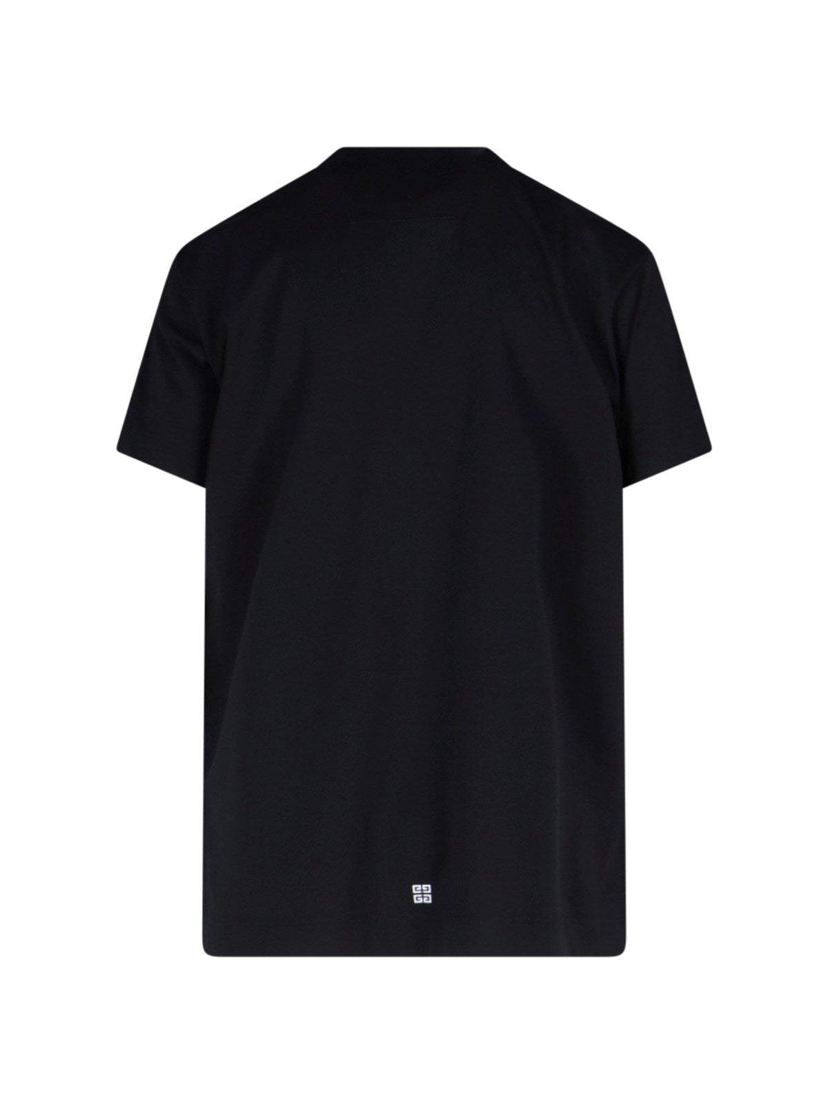 Givenchy T-Shirt oversize "archetype"-t-shirt-Givenchy-T-shirt oversize "archetype" Givenchy, in cotone nero, girocollo, maniche corte, stampa logo a contrasto fronte, stampa mini logo retro, orlo dritto.-Dresso