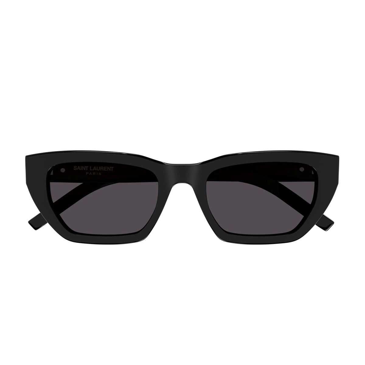 SL M127/F 001-Occhiali da sole-Saint Laurent-Gli occhiali da sole Saint Laurent sono un must-have per gli amanti della moda e per chi cerca un accessorio che unisca stile ed efficienza. Essi incarnano l'essenza dell'eleganza e dello stile sofisticato della Maison. In particolare, il modello SL M127/F presenta una montatura in acetato con una forma cat-eye che reinterpreta le forme iconiche distintive della Maison. Questo modello è contraddistinto dall'iconico logo YSL Monogram sulla cerniera, un dettaglio p