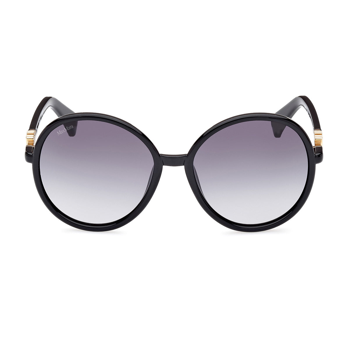 MM0065 01B-Occhiali da sole-Max Mara-La collezione di occhiali da sole Max Mara è una meravigliosa fusione di stile sofisticato, eleganza senza tempo e design di alta qualità. Conosciuta per il suo approccio alla moda che abbraccia l'eleganza italiana, Max Mara offre una vasta gamma di occhiali da sole che soddisfano i gusti e le preferenze di molte persone. Questo modello è caratterizzato da una montatura oversize tonda realizzata in acetato ma la novità è il nuovo logo Monogram 3D barocco MaxMaragram inte
