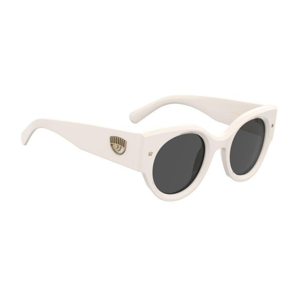 CF 7024/s VK6/IR-Occhiali da sole-Chiara Ferragni-La collezione di occhiali di Chiara Ferragni rappresenta un'armoniosa fusione di stile e creatività. Questi occhiali, ideati dalla celebre influencer, sono curati nei minimi dettagli e caratterizzati da un design cool, chic e all'avanguardia. Questo modello presenta una montatura dalla forma tonda dalle linee cat-eye. Le aste decorate con l'oversized eyelike sono perfettamente equilibrate da una sofisticata stella in metallo sul frontale. - Dresso